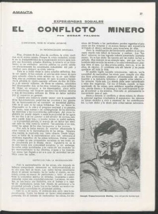 Experiencias sociales - El conflicto minero - (Conclusión)