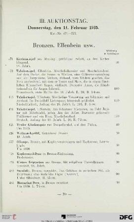 Bronzen, Elfenbein usw. (Nr. 471-499)