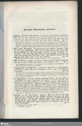 Anciens Manuscrits précieux