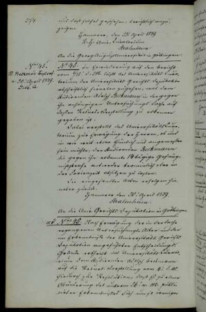 Anordnung zur Zusendung eines gerichtlichen Gutachtens zu dem Studierenden Beckmann bezüglich der Terminierung seines Strafantritts.
