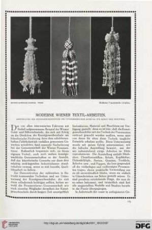 Moderne Wiener Textil-Arbeiten