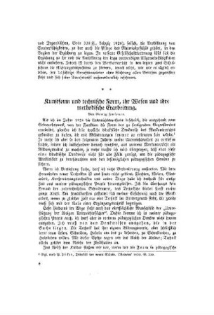 Kunstform und technische Form, ihr Wesen und ihre methodische Erarbeitung