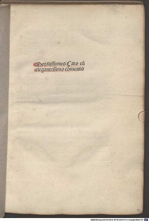 Disticha Catonis : mit Kommentar von Robertus de Euremodio