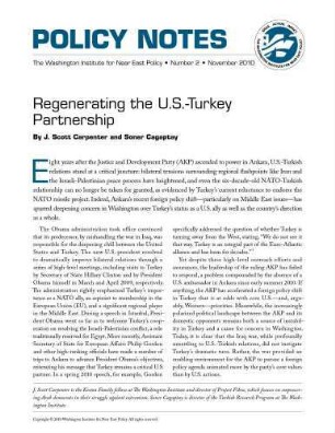 Regenerating the U.S.-Turkey partnership