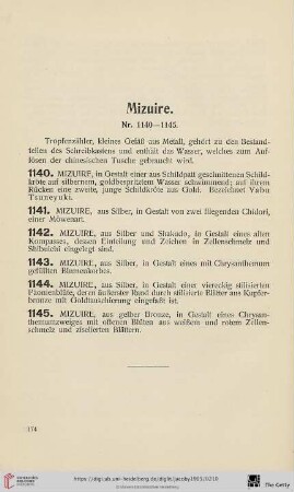 Mizuire (Nr. 1140-1145)