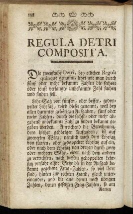 Regula detri composita.