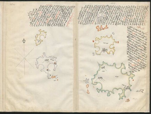 Illustration: f. 49a-49b Siros und Paros