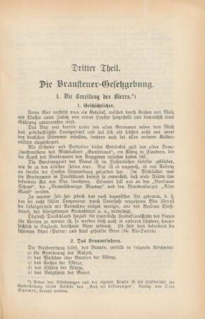 Die Brausteuer-Gesetzgebung.