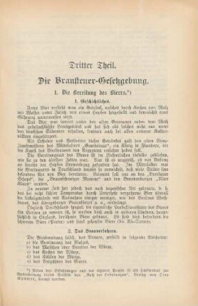 Die Brausteuer-Gesetzgebung.