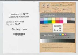 Entnazifizierung Hans Stobberg , geb. 17.09.1904 (Gastwirt)