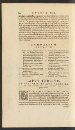 Caput Tertium. De Formulis ...
