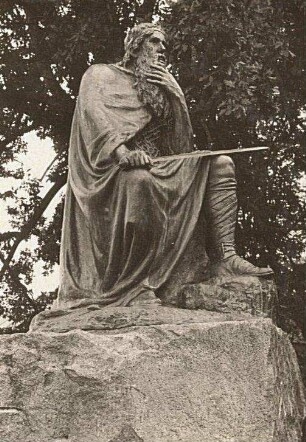 Norwegen. Balholm. Denkmal von König Bele