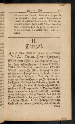 15-50, II. Canzel