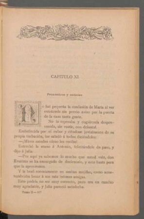 Capítulo XI - Pronósticos y noticias