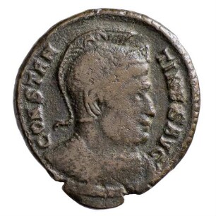 Münze, Follis, Aes 3, 321 n. Chr.