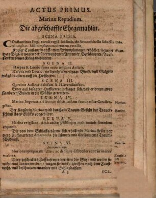 Marina Armena Constantini VI. Imp. Coniux Felix, Infelix, Variantis Fortunae Spectaculum : [Periocha]
