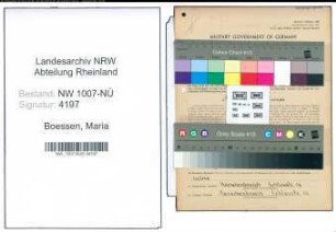 Entnazifizierung Maria Boessen , geb. 31.03.1907 ()