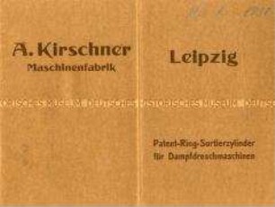 Sortierzylinder für Dampfdreschmaschinen