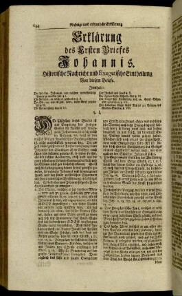 Erklärung des Ersten Briefes Johannis