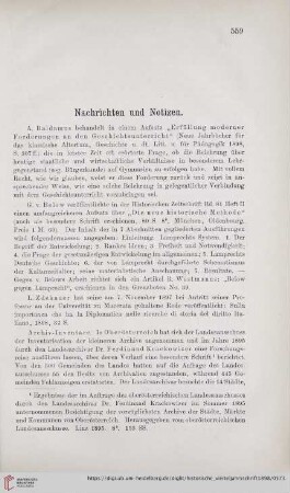 Nachrichten und Notizen