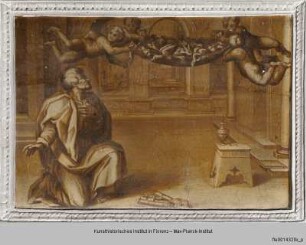 Freskenzyklus mit biblischen Darstellungen und Stilleben : Vision des Heiligen Petrus