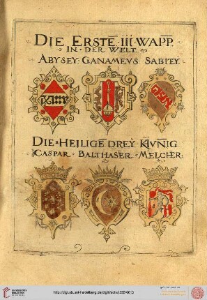 Die Ersten III Wappen in der Welt; Die Heiligen drey Khvnig