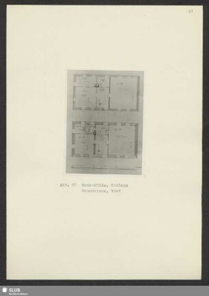 Abb. 82 Wenk-Mühle, Coblenz Grundrisse, 1847