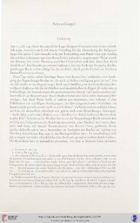 6. Acta colloquii, September 1541, Februar 1542