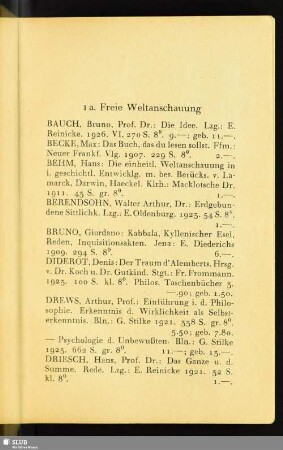 1a. Freie Weltanschauung