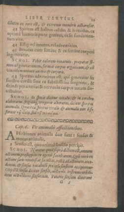 Cap. 6. De animalis affectionibus.
