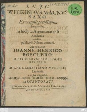 Witikindus Magnus Saxo