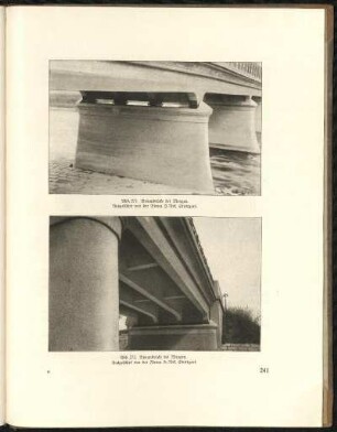 Abb. 271 + Abb. 272. Donaubrücke bei Mengen. Ausgeführt von der Firma H. Rek, Stuttgart.