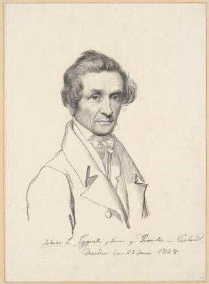 Bildnis Eggink, Johann Lebrecht (1784-1867), Maler, Zeichner