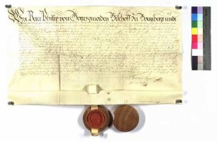 Bischof Peter Philipp an alle Grafen Hohenlohe verleiht Krailshausen.