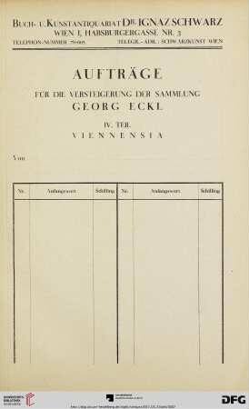 Auftragsliste