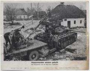 Bildtafel mit einem Pressefoto aus dem Zweiten Weltkrieg als Beilage der "Niedersächsischen Tageszeitung" (Serie 1604b, Bild 7)