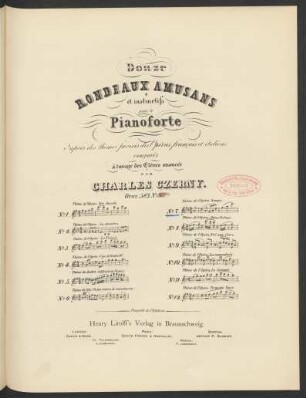 No. 7: Thème de l'opéra: Zampa, de Herold : Op. 583