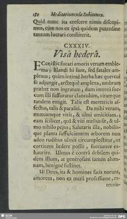 CXXXIV. Visa hedera