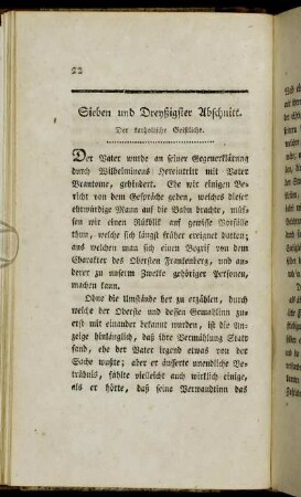 Sieben und Dreyßigster Abschnitt. Der katholische Geistliche
