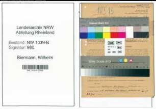 Entnazifizierung Wilhelm Biermann , geb. 06.05.1911 (Postarbeiter)