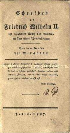 Buch Krönung Friedrich Wilhelm II. von Preußen