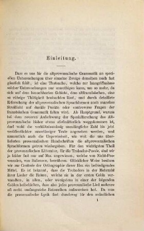 Der Infinitiv im Provenzalischen nach den Reimen der Trobadors