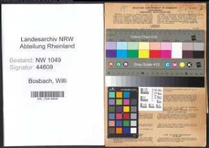 Entnazifizierung Willi Bosbach , geb. 02.03.1892 (Postbeamter)