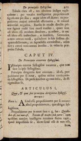 261-307, Caput IV.