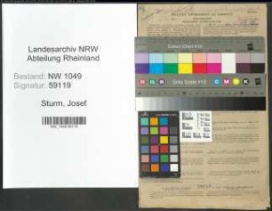 Entnazifizierung Josef Sturm , geb. 08.11.1891 (Lehrer)