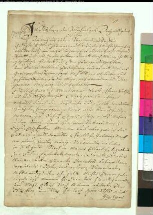 Testament der Maria Elisabeth Blens.