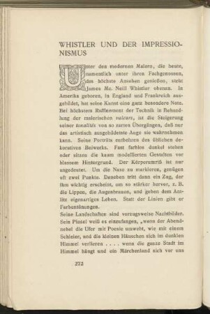 Whistler und der Impressionismus