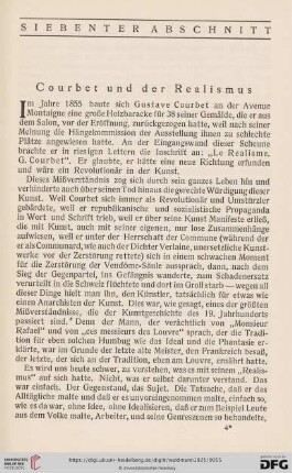 VII. Courbet und der Realismus