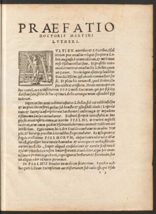 Praefatio Doctoris Martini Lutheri.