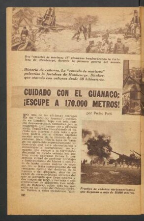 Cuidado con el guanaco: ¡escupe a 170000 metros!